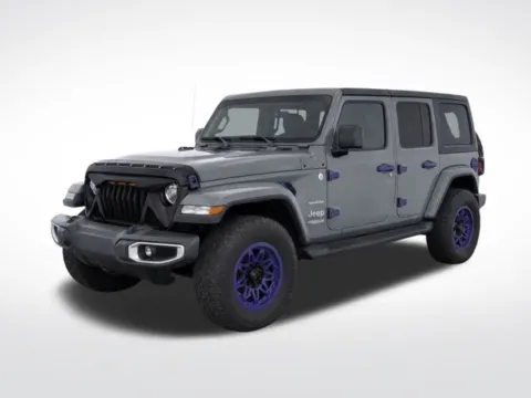 Gray 2022 Jeep Wrangler Unlimited Sahara for sale in Cockeysville, MD