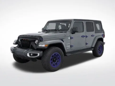 Gray 2022 Jeep Wrangler Unlimited Sahara for sale in Cockeysville, MD