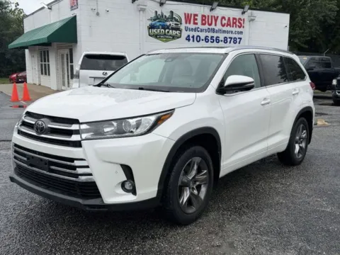 White 2019 Toyota Highlander Limited Platinum for sale in Cockeysville, MD