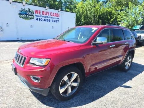 Red 2015 Jeep Grand Cherokee Limited for sale in Cockeysville, MD