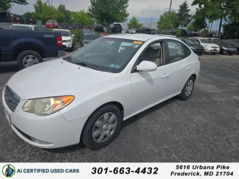 White 2009 Hyundai Elantra GLS for sale in Cockeysville, MD
