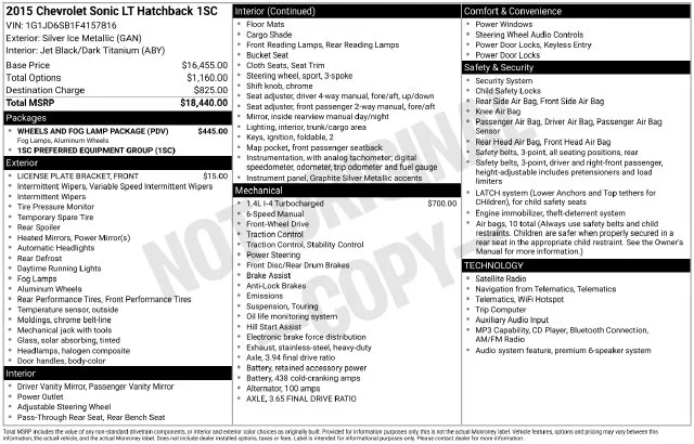 Chevrolet Sonic photo 18