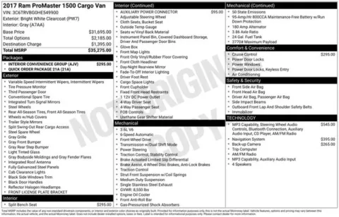 More photos of 2017 Ram ProMaster 1500 at Used Cars of Baltimore, MD