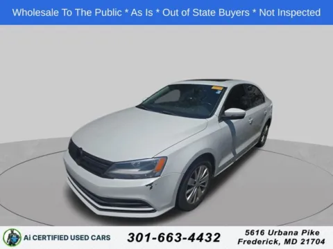 White 2015 Volkswagen Jetta 2.0L TDI SE for sale in Cockeysville, MD