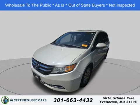 White 2015 Honda Odyssey EX-L for sale in Cockeysville, MD