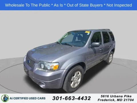 Gray 2007 Ford Escape Limited for sale in Cockeysville, MD