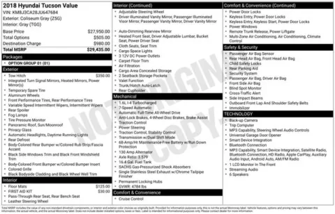 Photos of 2018 Hyundai Tucson Value for sale in Cockeysville, MD at Used Cars of Baltimore