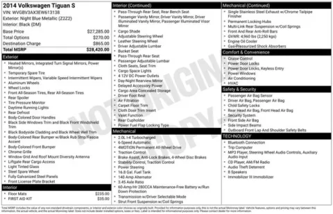 Photos of 2014 Volkswagen Tiguan S for sale in Cockeysville, MD at Used Cars of Baltimore