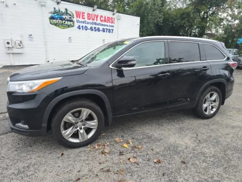 Black 2015 Toyota Highlander Limited for sale in Cockeysville, MD