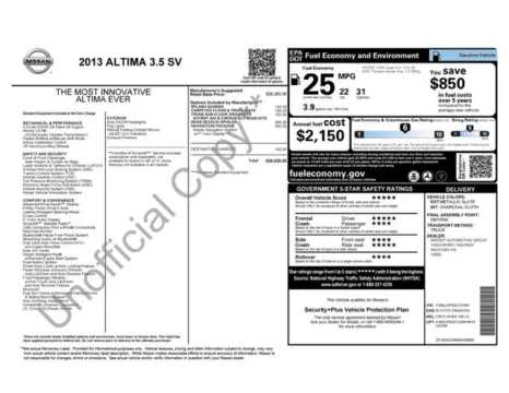 Photos of 2013 Nissan Altima 3.5 SV for sale in Cockeysville, MD at Used Cars of Baltimore