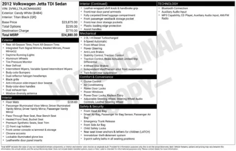 White 2012 Volkswagen Jetta TDI for sale in Cockeysville, MD