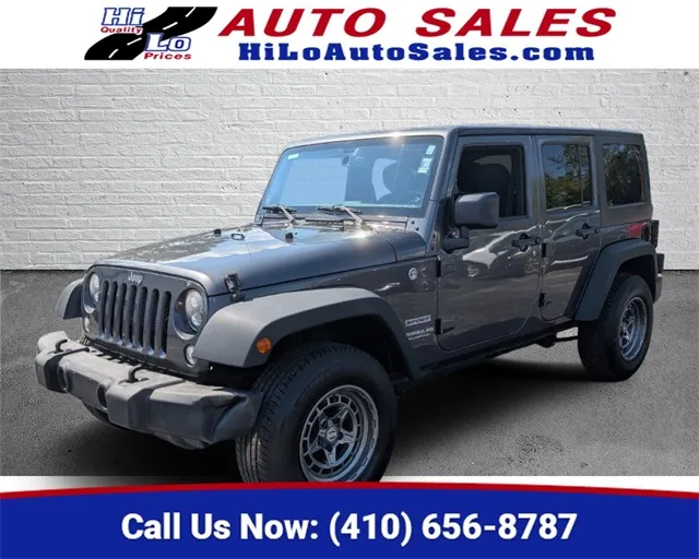 2016 Jeep Wrangler Unlimited Sport for sale in Cockeysville, MD