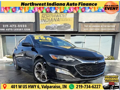 Black 2022 CHEVROLET MALIBU LT for sale in Merrillville, IN