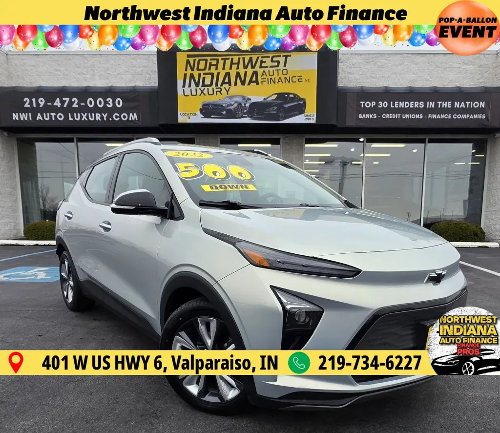 Silver 2022 CHEVROLET BOLT EUV LT for sale in Merrillville, IN