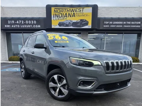 Gray 2021 JEEP CHEROKEE LIMITED for sale in Merrillville, IN