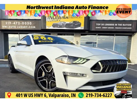 White 2020 FORD MUSTANG ECOBOOST for sale in Merrillville, IN