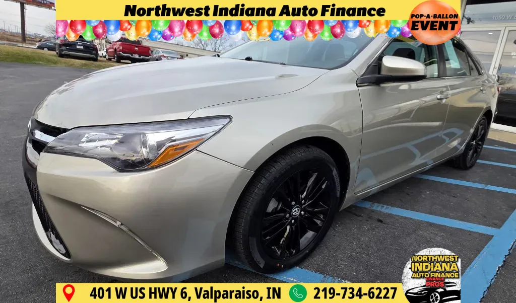 Orange 2017 TOYOTA CAMRY LE for sale in Merrillville, IN