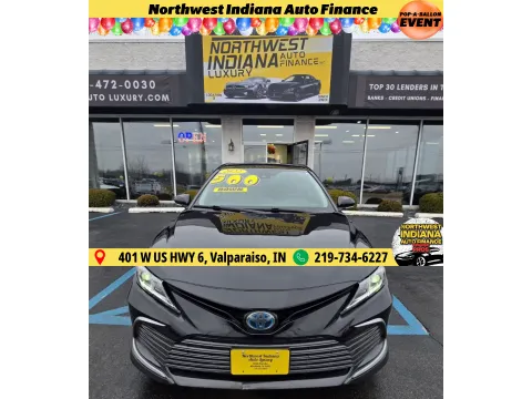 Black 2022 TOYOTA CAMRY HYBRID LE for sale in Merrillville, IN