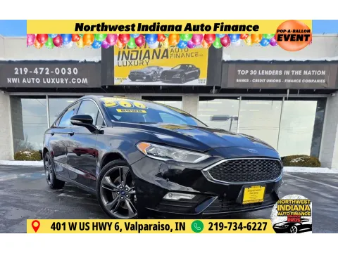 Black 2019 FORD FUSION V6 SPORT for sale in Merrillville, IN