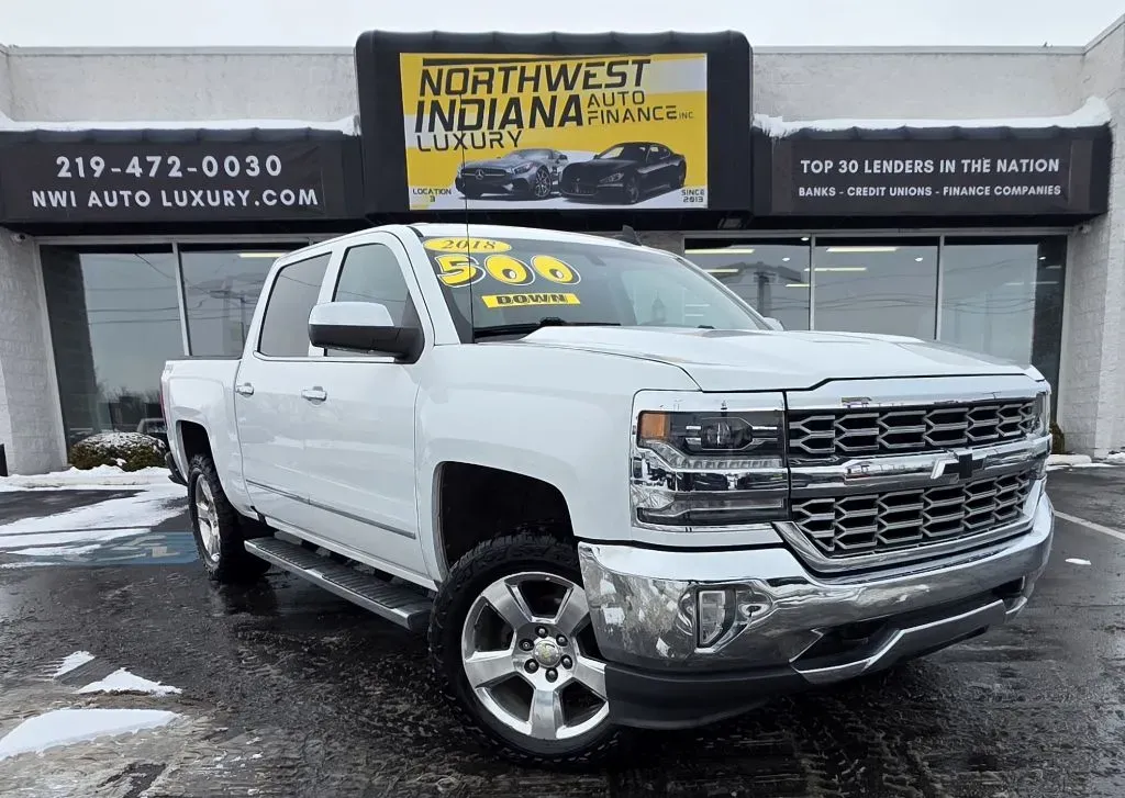 White 2018 CHEVROLET SILVERADO 1500 LTZ for sale in Merrillville, IN