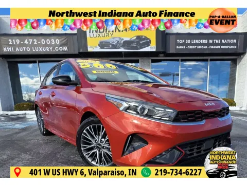 Orange 2022 KIA FORTE GT-LINE for sale in Merrillville, IN