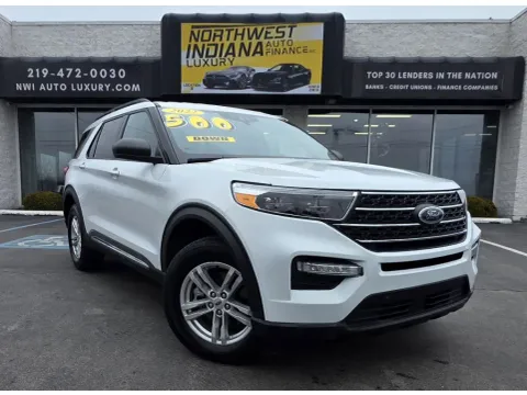 White 2022 FORD EXPLORER XLT for sale in Merrillville, IN
