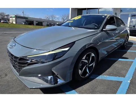 Gray 2021 HYUNDAI ELANTRA LIMITED for sale in Merrillville, IN