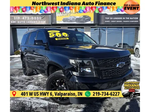 Black 2017 CHEVROLET TAHOE PREMIER for sale in Merrillville, IN