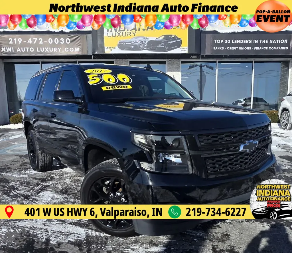 Black 2017 CHEVROLET TAHOE PREMIER for sale in Merrillville, IN