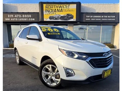 White 2021 CHEVROLET EQUINOX LT for sale in Merrillville, IN