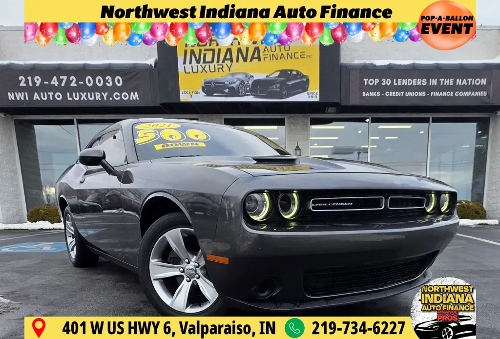 Gray 2021 DODGE CHALLENGER SXT for sale in Merrillville, IN