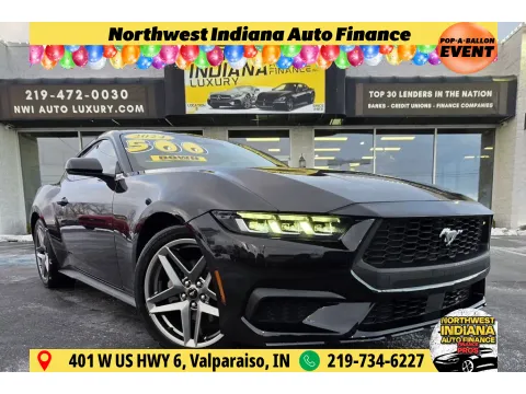 Gray 2024 FORD MUSTANG ECOBOOST for sale in Merrillville, IN