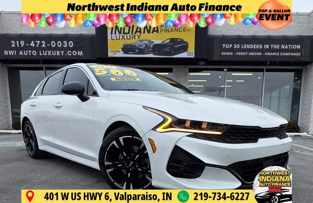 White 2022 KIA K5 GT-LINE for sale in Merrillville, IN