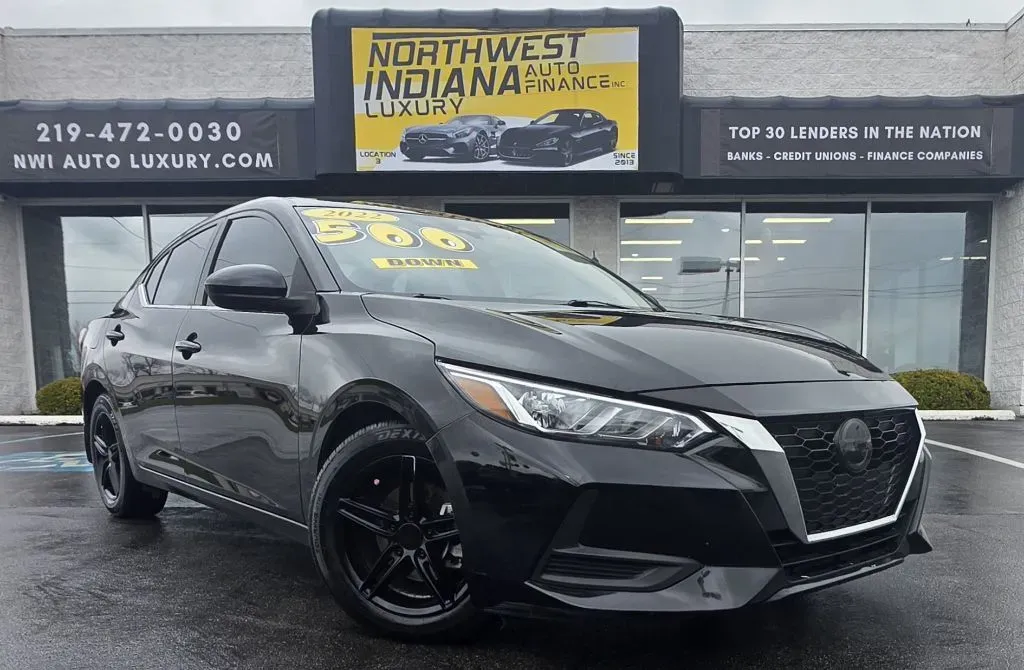 Black 2022 NISSAN SENTRA S for sale in Merrillville, IN