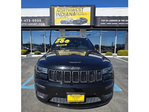 Black 2021 JEEP GRAND CHEROKEE HIGH ALTITUDE for sale in Merrillville, IN