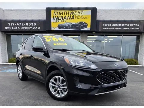 Black 2021 FORD ESCAPE SE for sale in Merrillville, IN