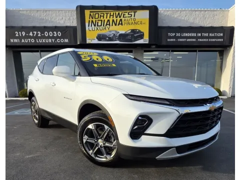White 2025 CHEVROLET BLAZER LT for sale in Merrillville, IN