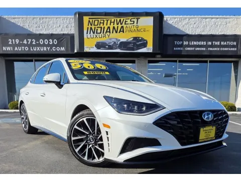White 2022 HYUNDAI SONATA LIMITED for sale in Merrillville, IN