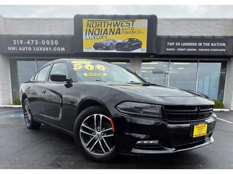 Black 2019 DODGE CHARGER SXT for sale in Merrillville, IN