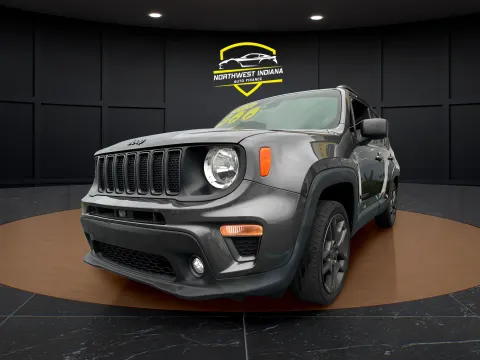 Gray 2021 JEEP RENEGADE LATITUDE for sale in Merrillville, IN