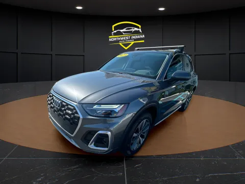 Gray 2023 AUDI Q5 QUATTRO S LINE PREM PLUS 45 TF for sale in Merrillville, IN