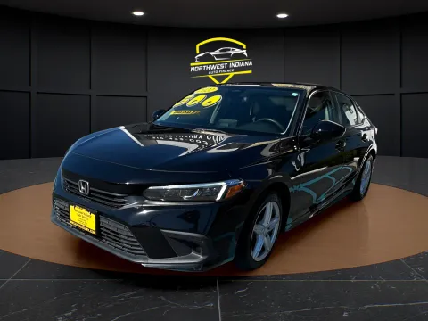 Black 2022 HONDA CIVIC LX for sale in Merrillville, IN