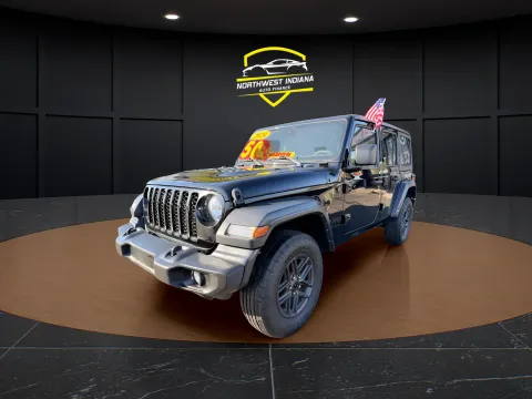 Black 2024 JEEP WRANGLER SPORT for sale in Merrillville, IN