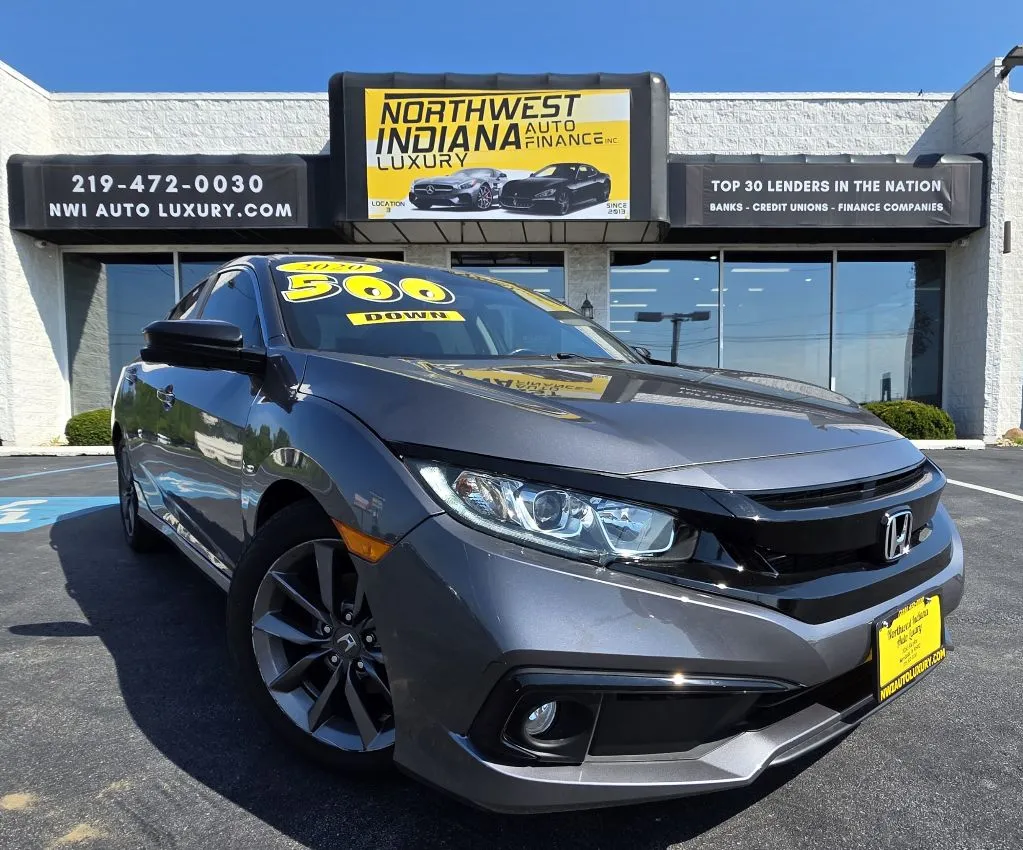 Gray 2020 HONDA CIVIC EX-L for sale in Merrillville, IN