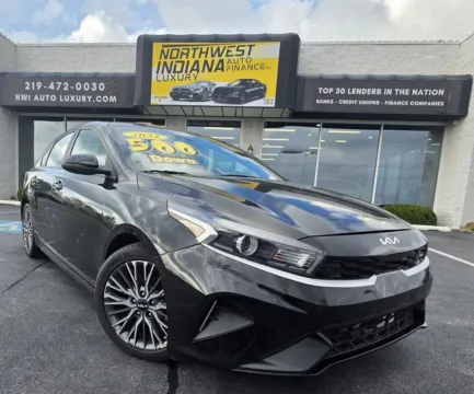 Black 2022 KIA FORTE GT-LINE for sale in Merrillville, IN