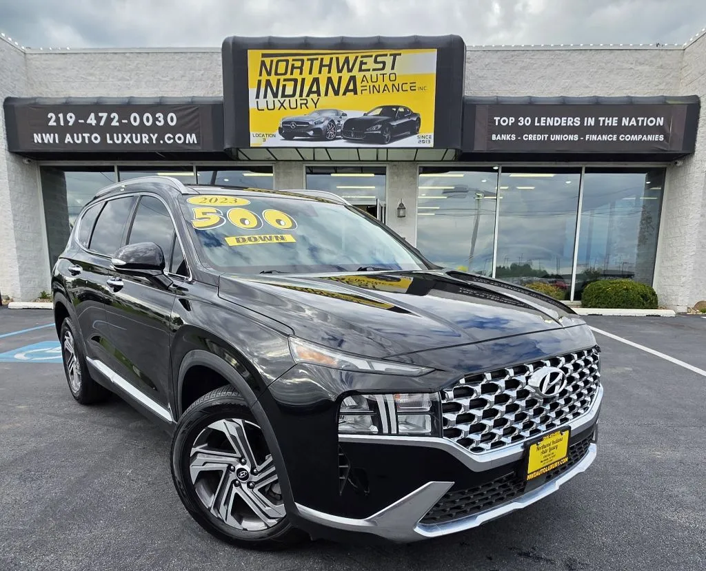 Black 2023 HYUNDAI SANTA FE SEL for sale in Merrillville, IN