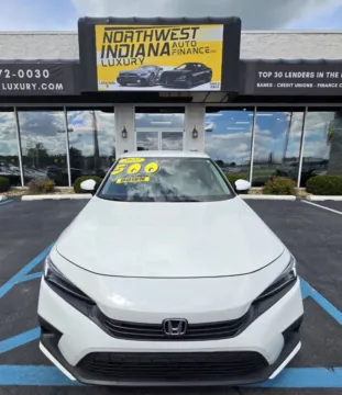 White 2022 HONDA CIVIC LX for sale in Merrillville, IN