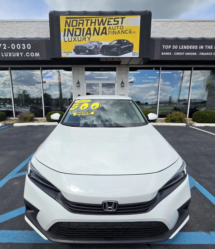 White 2022 HONDA CIVIC LX for sale in Merrillville, IN