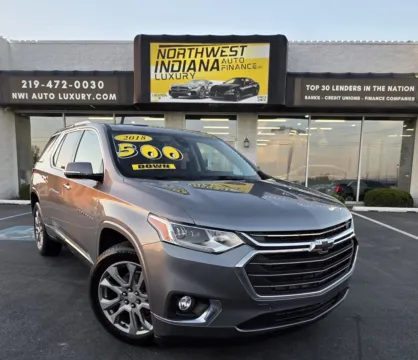 Gray 2018 CHEVROLET TRAVERSE PREMIER for sale in Merrillville, IN