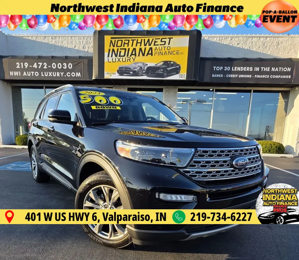 Black 2023 FORD EXPLORER LIMITED for sale in Merrillville, IN
